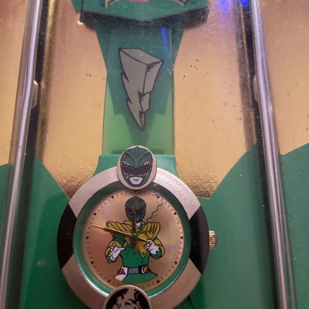 1994 Green Power Ranger Kids Watch with Character Design